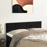 Têtes de lit 2 pcs Noir 72x5x78/88 cm Velours