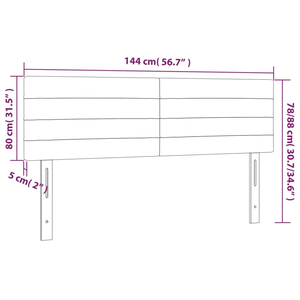 Têtes de lit 2 pcs Bleu foncé 72x5x78/88 cm Velours