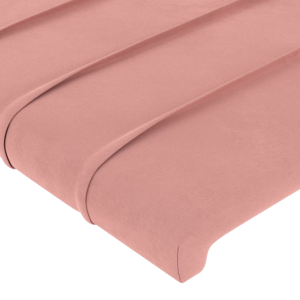 Têtes de lit 2 pcs Rose 72x5x78/88 cm Velours