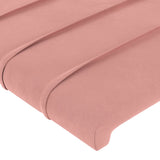 Têtes de lit 2 pcs Rose 72x5x78/88 cm Velours