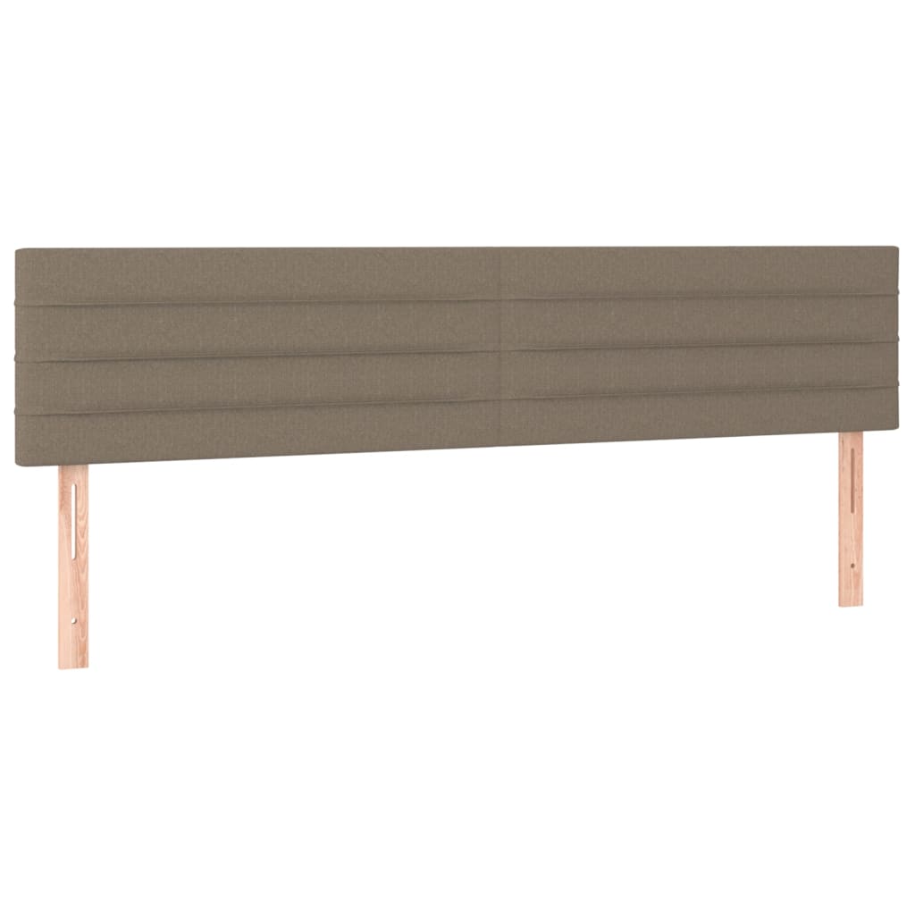 Têtes de lit 2 pcs Taupe 80x5x78/88 cm Tissu