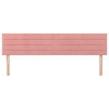 Têtes de lit 2 pcs Rose 80x5x78/88 cm Velours