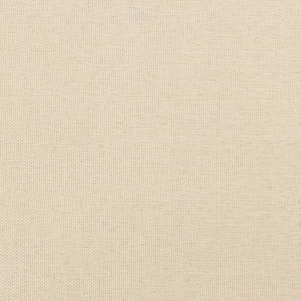 Têtes de lit 2 pcs Crème 90x5x78/88 cm Tissu