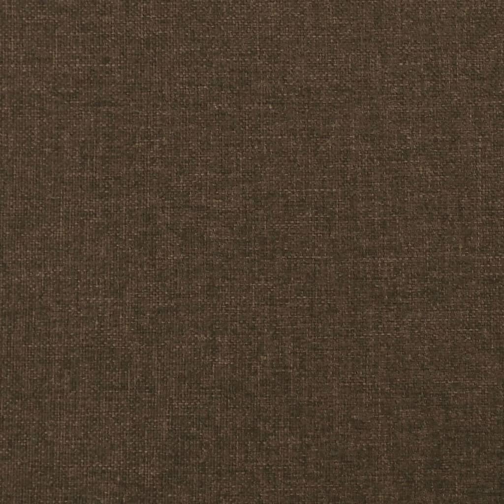 Têtes de lit 2 pcs Marron Foncé 100x5x78/88 cm Tissu