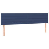 Têtes de lit 2 pcs Bleu 100x5x78/88 cm Tissu