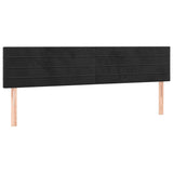 Têtes de lit 2 pcs Noir 100x5x78/88 cm Velours