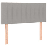 Tête de lit Gris clair 80x5x78/88 cm Tissu