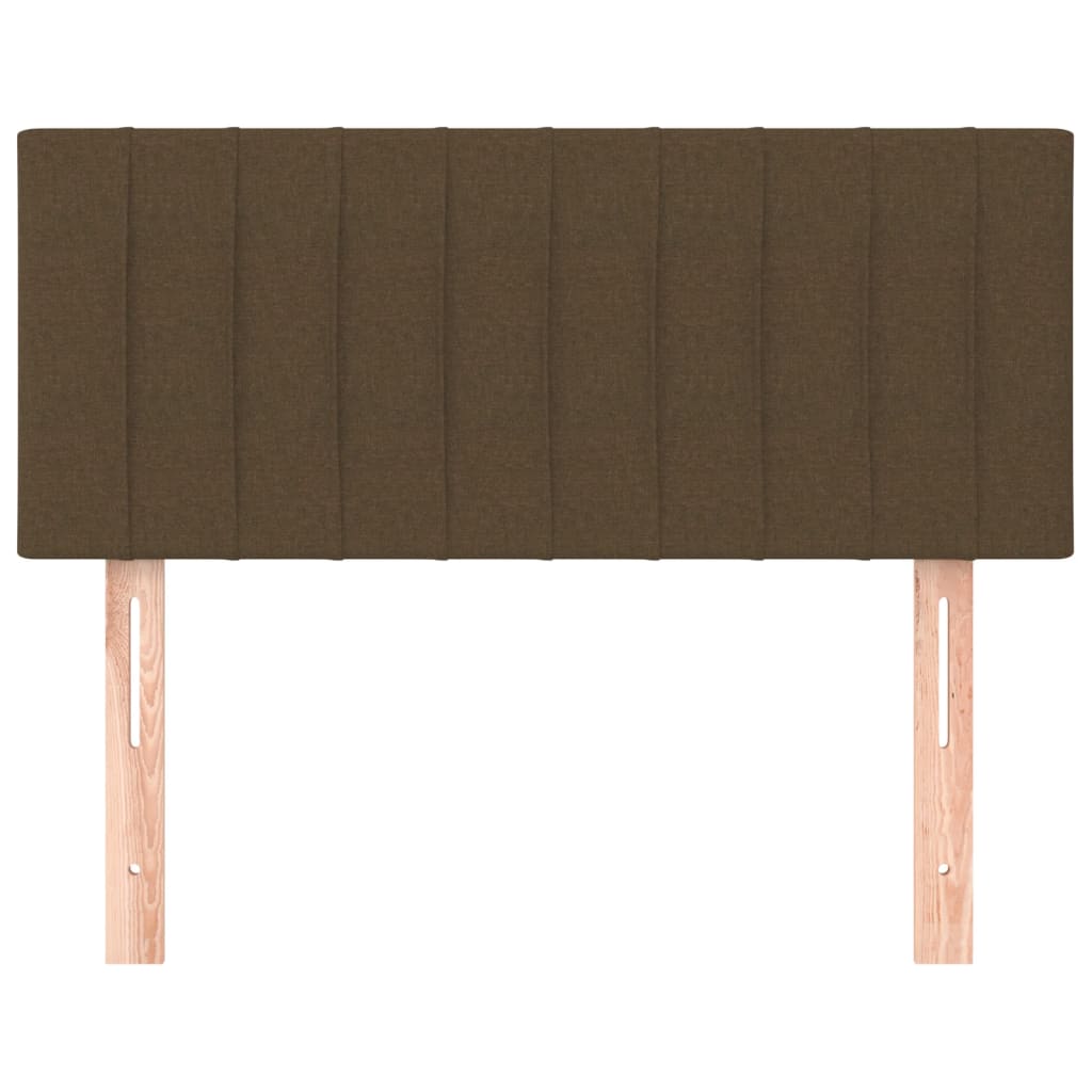 Tête de lit Marron Foncé 80x5x78/88 cm Tissu