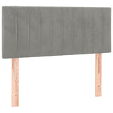 Tête de lit Gris clair 80x5x78/88 cm Velours