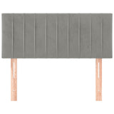 Tête de lit Gris clair 80x5x78/88 cm Velours