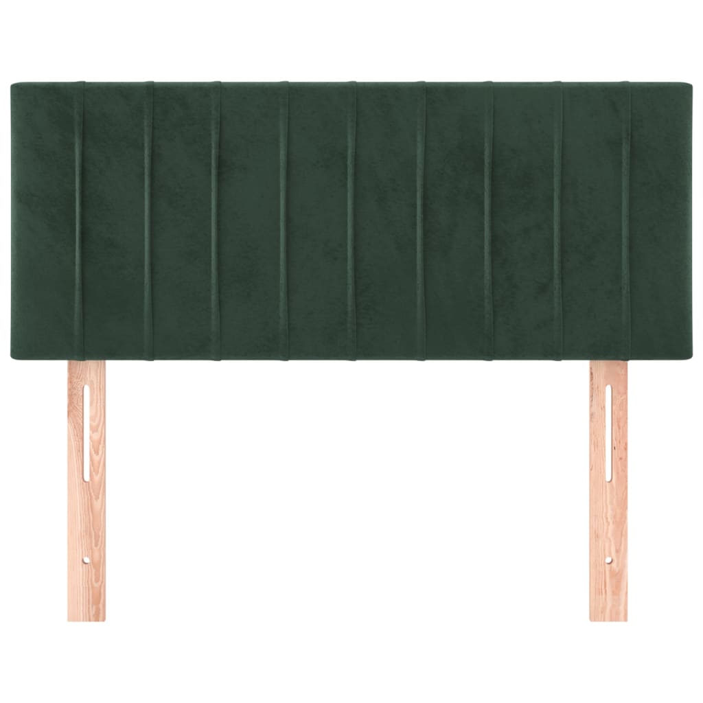 Tête de lit Vert foncé 80x5x78/88 cm Velours