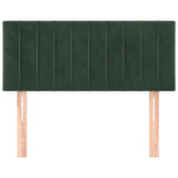 Tête de lit Vert foncé 80x5x78/88 cm Velours