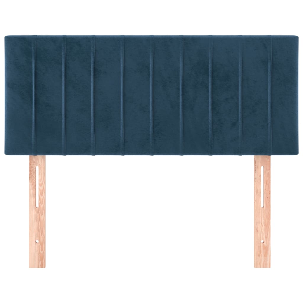 Tête de lit Bleu foncé 80x5x78/88 cm Velours