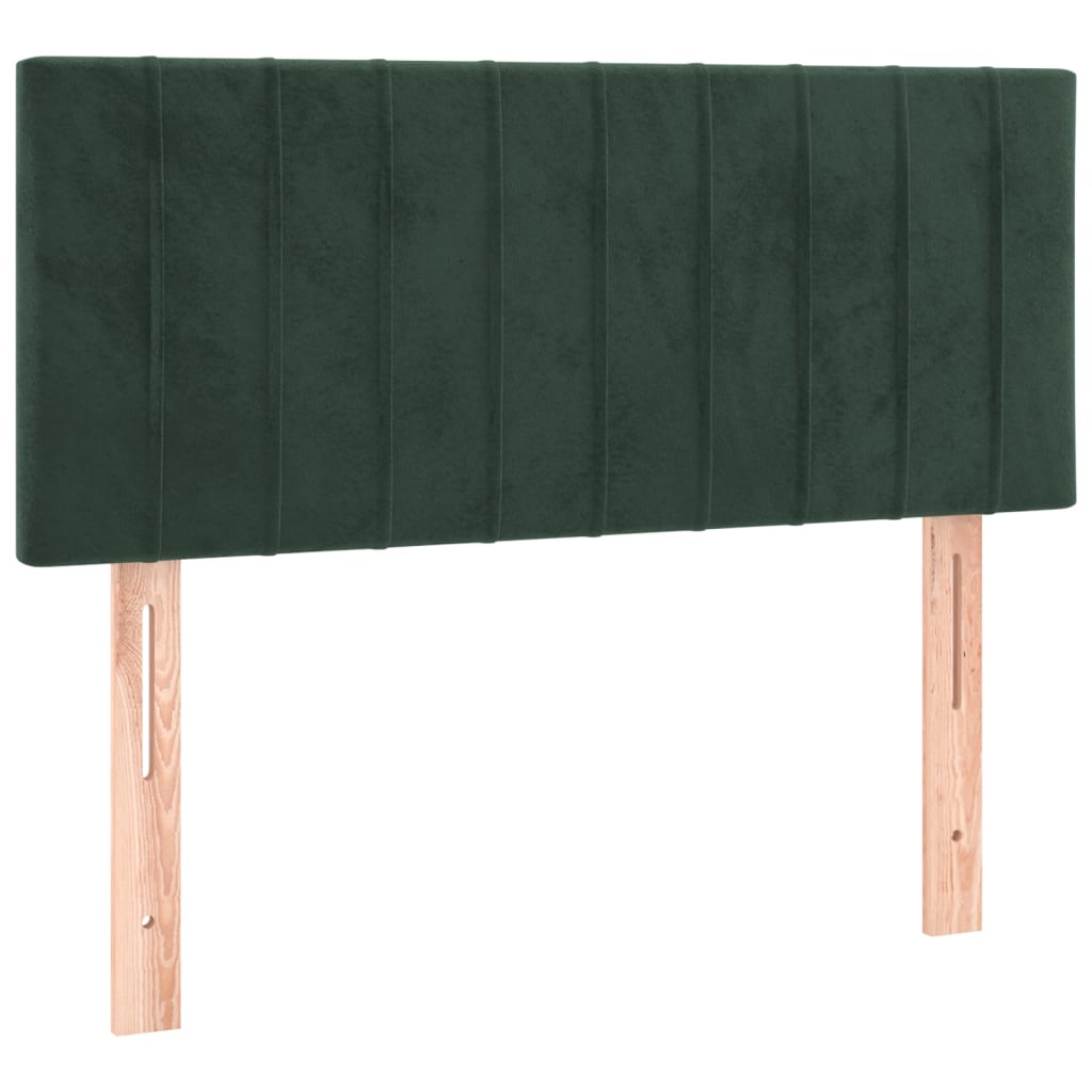 Tête de lit Vert foncé 90x5x78/88 cm Velours