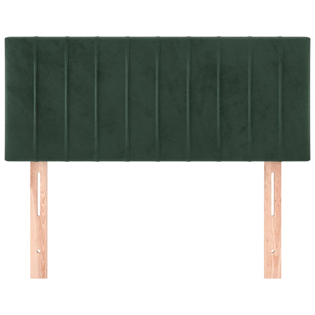 Tête de lit Vert foncé 90x5x78/88 cm Velours