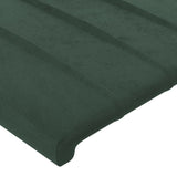 Tête de lit Vert foncé 90x5x78/88 cm Velours