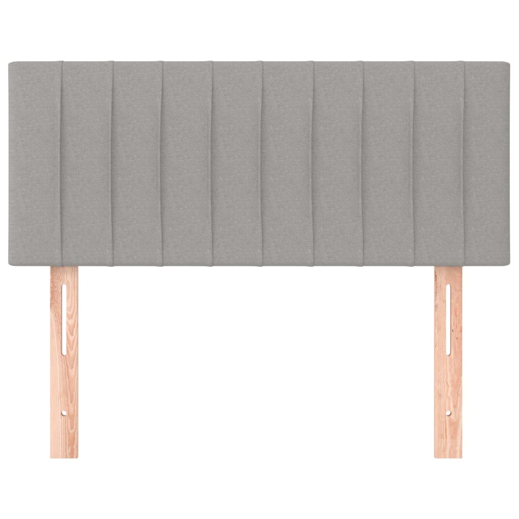 Tête de lit Gris clair 100x5x78/88 cm Tissu