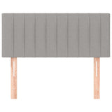 Tête de lit Gris clair 100x5x78/88 cm Tissu