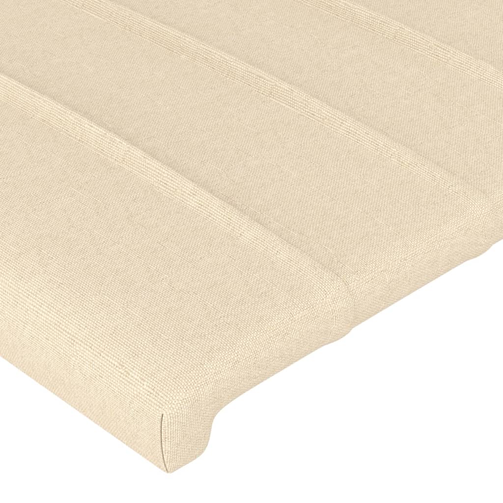 Tête de lit Crème 100x5x78/88 cm Tissu