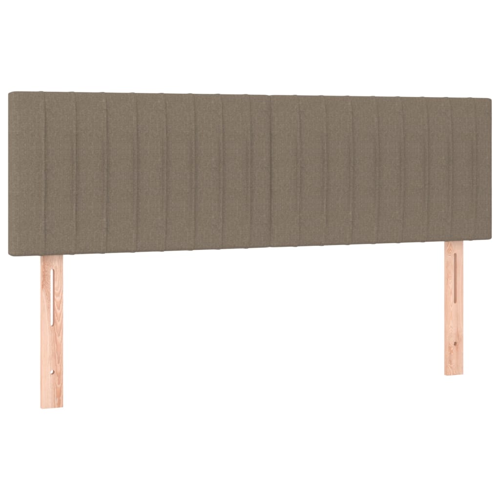 Têtes de lit 2 pcs Taupe 72x5x78/88 cm Tissu