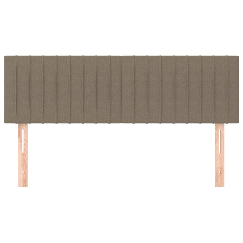 Têtes de lit 2 pcs Taupe 72x5x78/88 cm Tissu