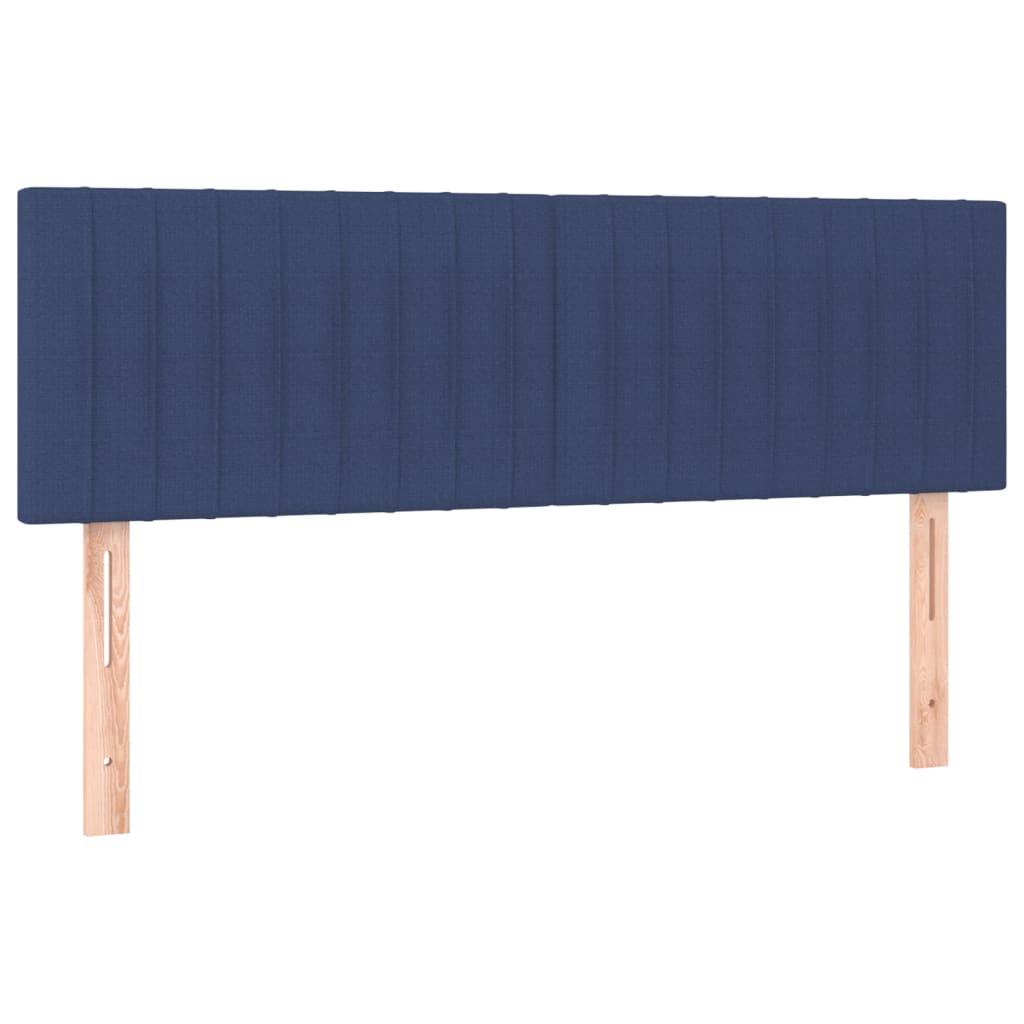 Têtes de lit 2 pcs Bleu 72x5x78/88 cm Tissu