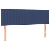 Têtes de lit 2 pcs Bleu 72x5x78/88 cm Tissu