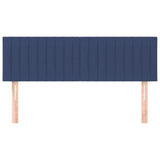 Têtes de lit 2 pcs Bleu 72x5x78/88 cm Tissu