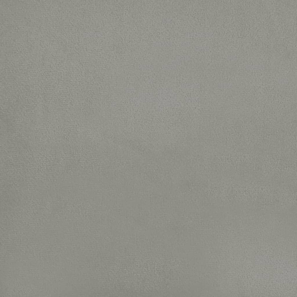 Têtes de lit 2 pcs Gris clair 72x5x78/88 cm Velours