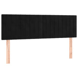 Têtes de lit 2 pcs Noir 72x5x78/88 cm Velours