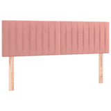 Têtes de lit 2 pcs Rose 72x5x78/88 cm Velours