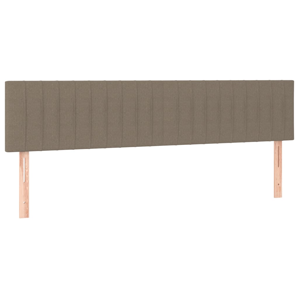 Têtes de lit 2 pcs Taupe 80x5x78/88 cm Tissu