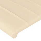 Têtes de lit 2 pcs Crème 80x5x78/88 cm Tissu