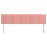 Têtes de lit 2 pcs Rose 90x5x78/88 cm Velours