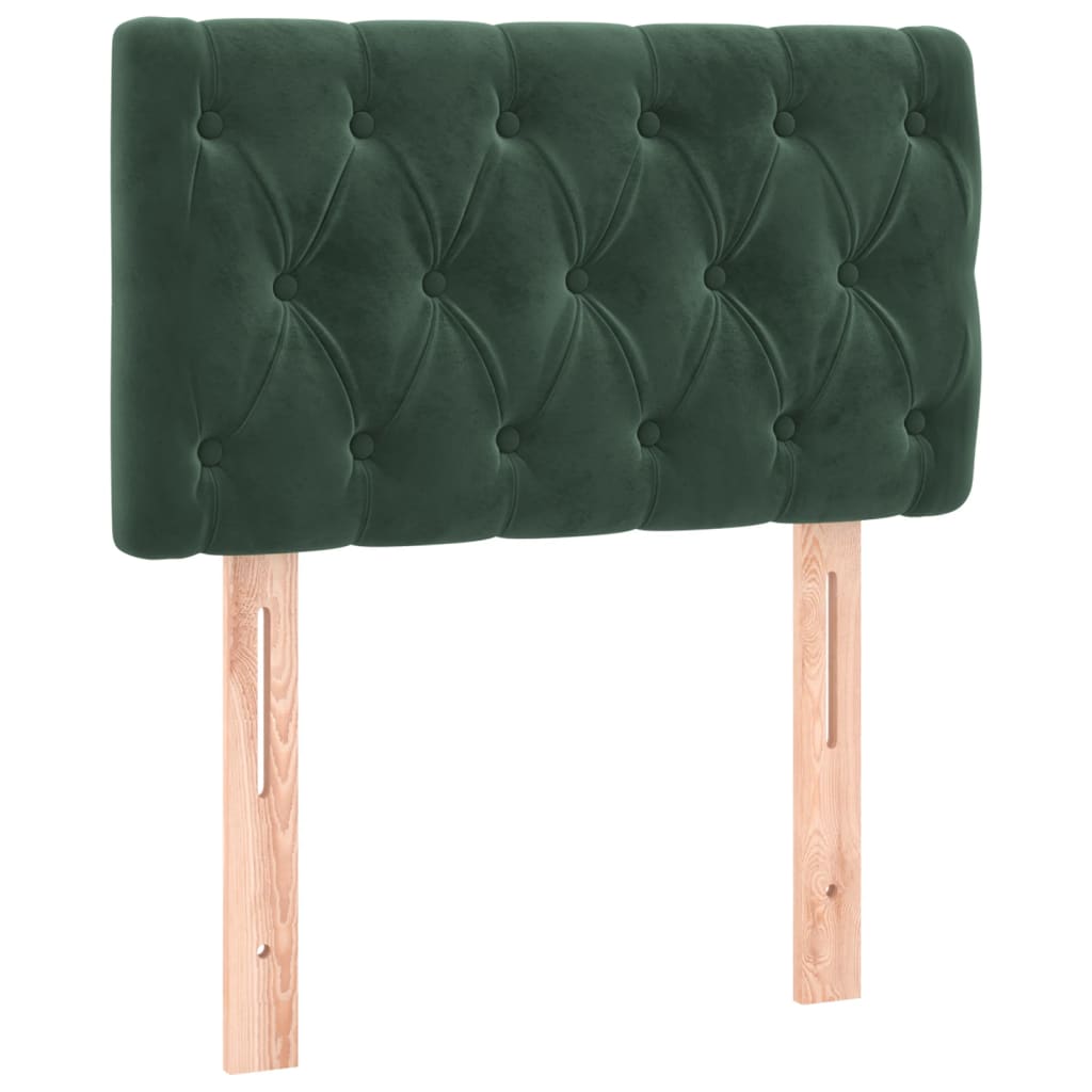 Tête de lit Vert foncé 80x7x78/88 cm Velours