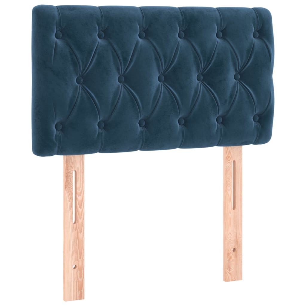 Tête de lit Bleu foncé 80x7x78/88 cm Velours