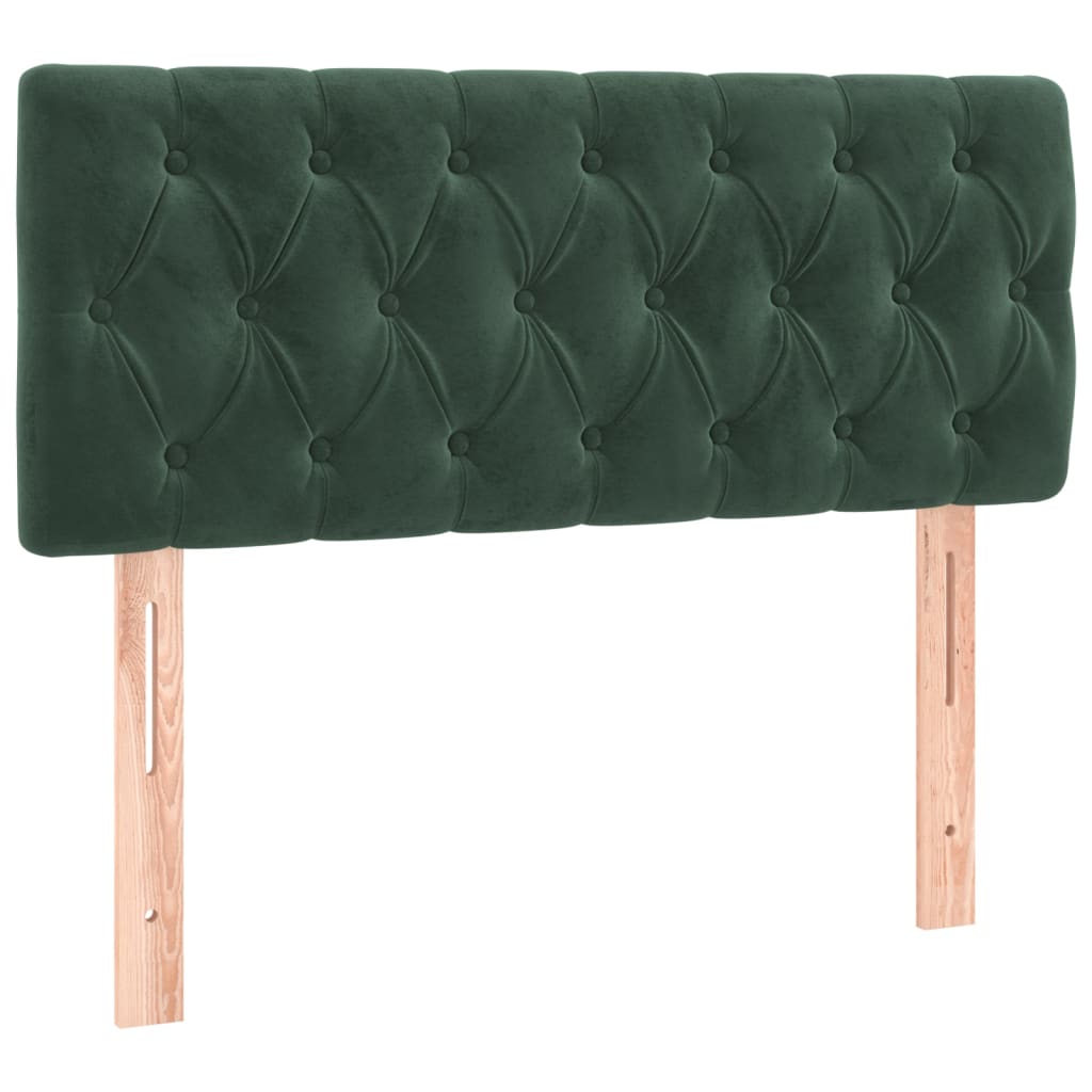 Tête de lit Vert foncé 90x7x78/88 cm Velours