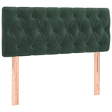 Tête de lit Vert foncé 90x7x78/88 cm Velours