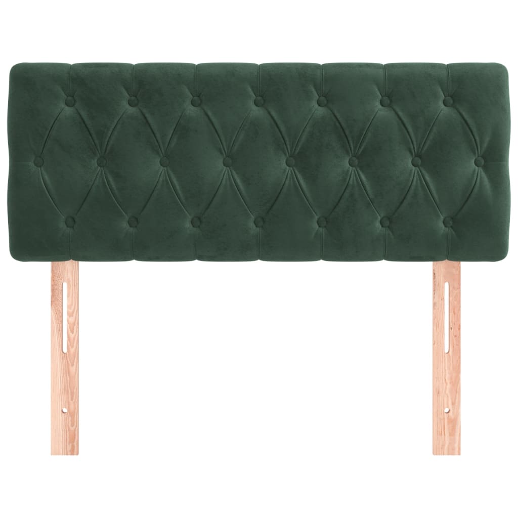 Tête de lit Vert foncé 90x7x78/88 cm Velours