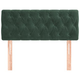 Tête de lit Vert foncé 90x7x78/88 cm Velours