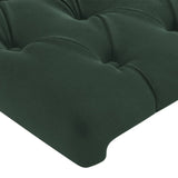 Tête de lit Vert foncé 90x7x78/88 cm Velours