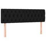 Têtes de lit 2 pcs Noir 72x7x78/88 cm Tissu