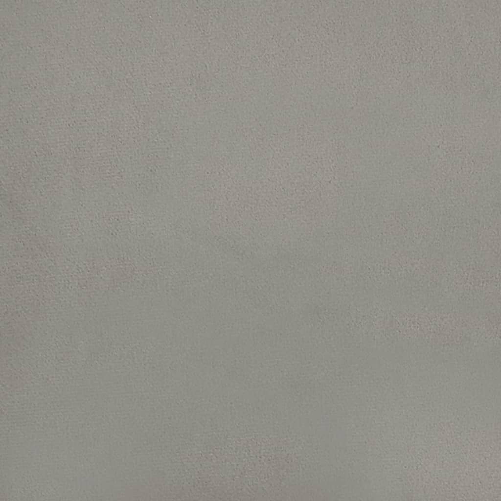 Têtes de lit 2 pcs Gris clair 72x7x78/88 cm Velours