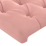 Têtes de lit 2 pcs Rose 72x7x78/88 cm Velours