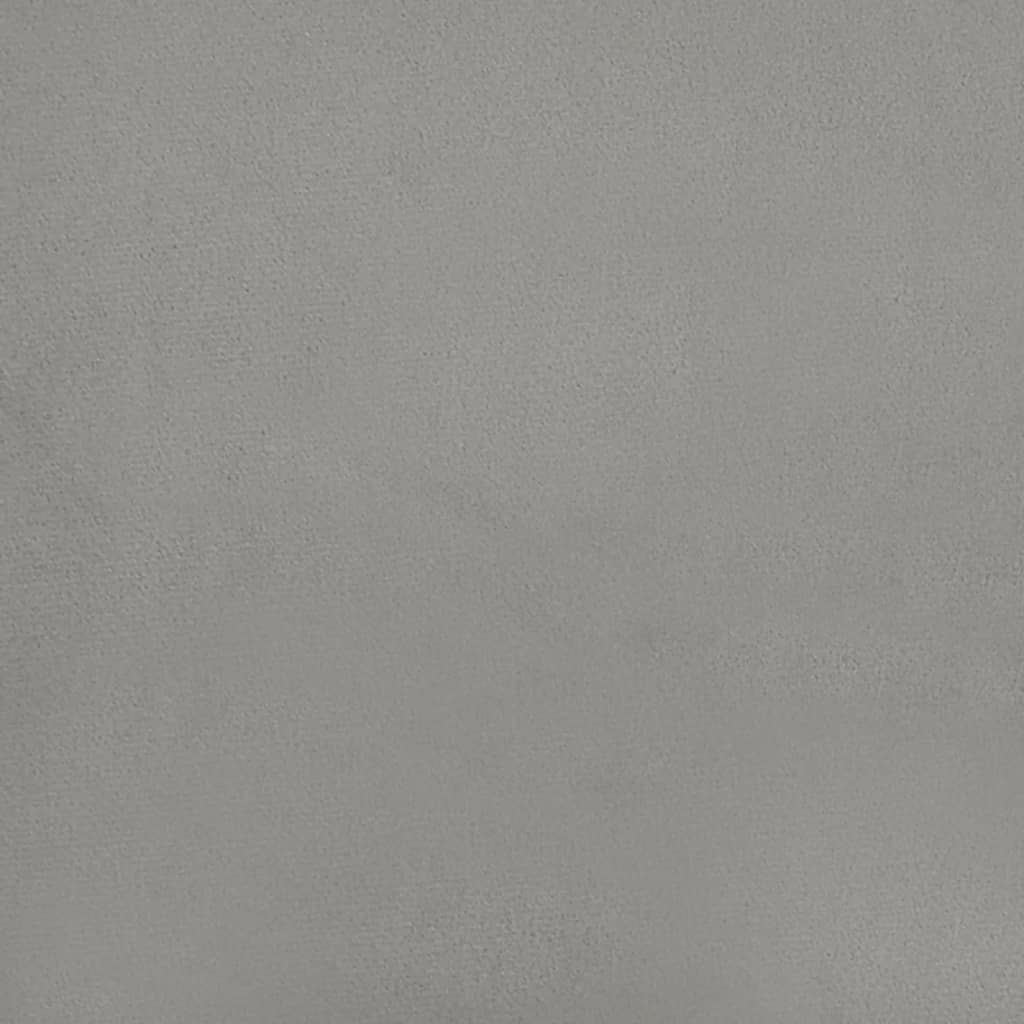 Têtes de lit 2 pcs Gris clair 80x7x78/88 cm Velours