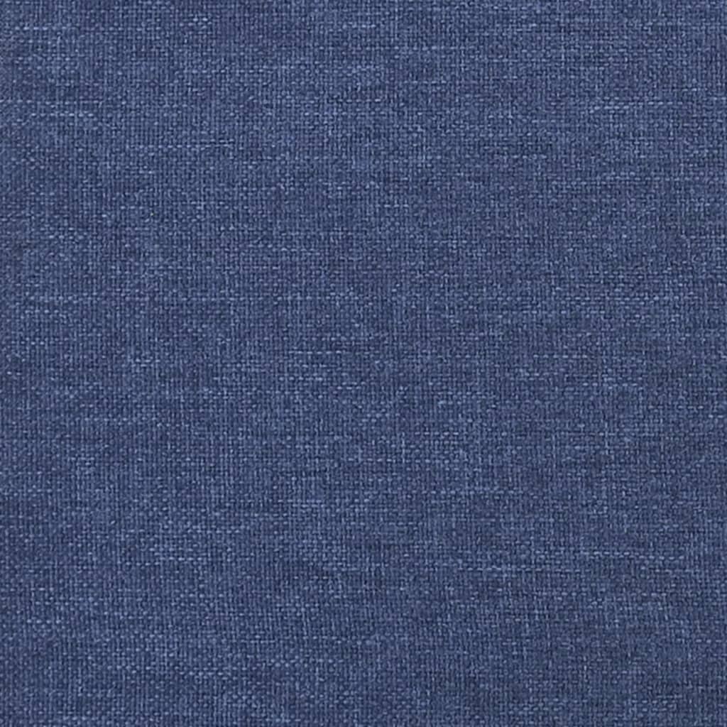 Têtes de lit 2 pcs Bleu 100x7x78/88 cm Tissu