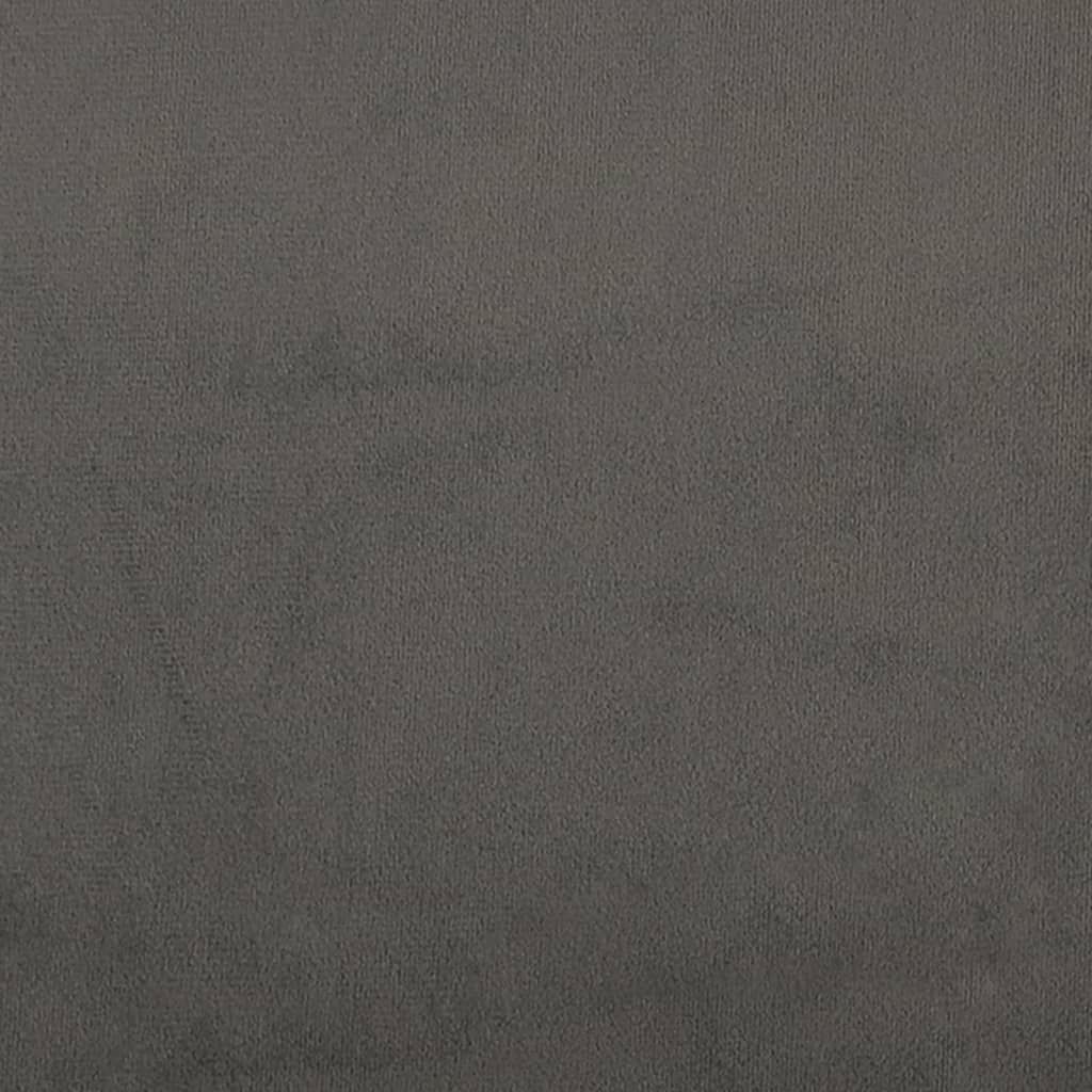 Têtes de lit 2 pcs Gris foncé 100x7x78/88 cm Velours