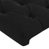 Têtes de lit 2 pcs Noir 100x7x78/88 cm Velours