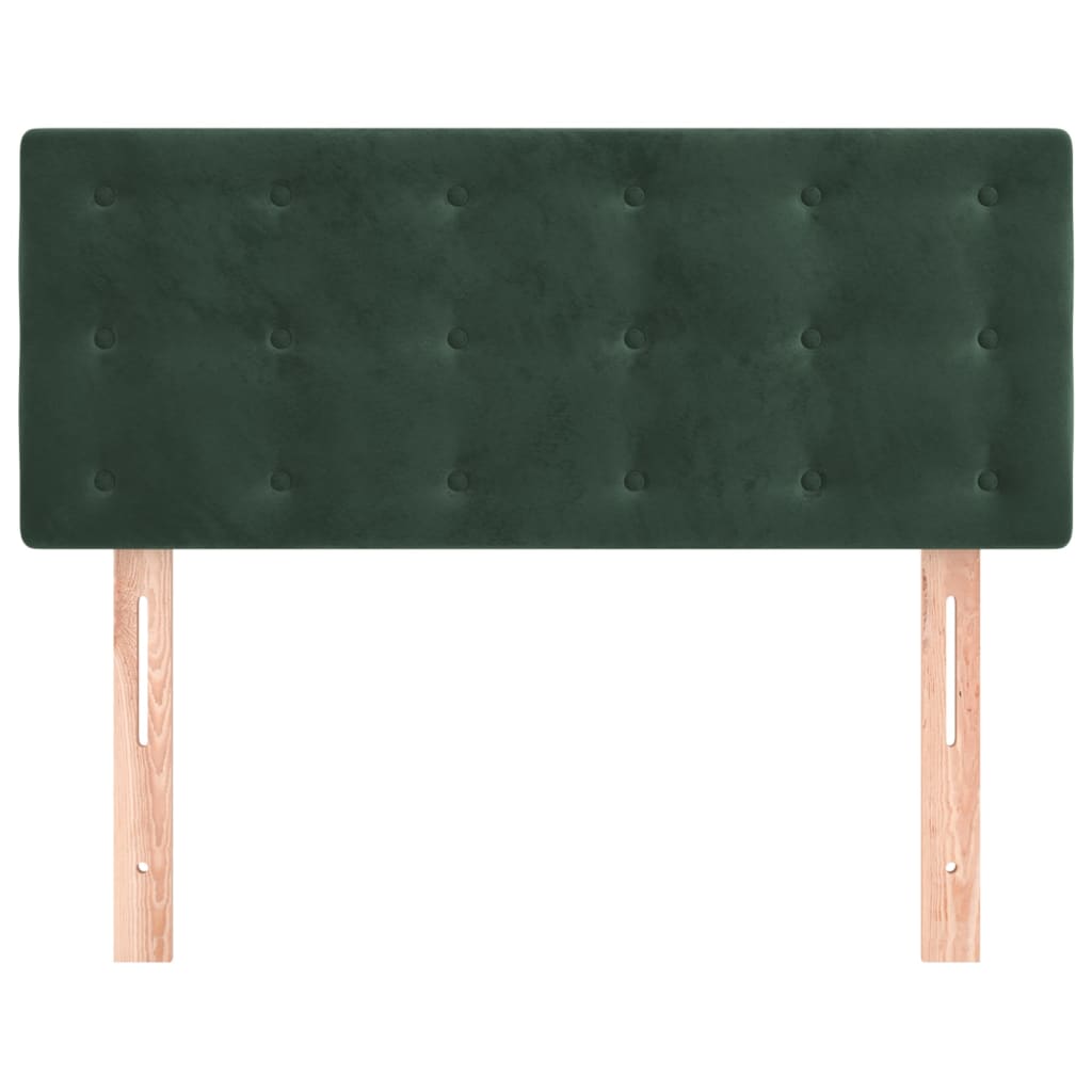 Tête de lit Vert foncé 80x5x78/88 cm Velours