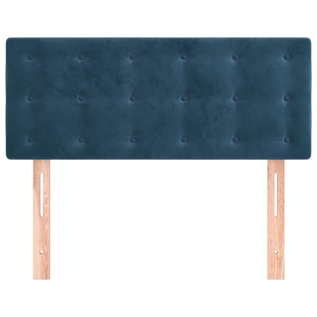 Tête de lit Bleu foncé 80x5x78/88 cm Velours